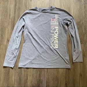 Under Armour Heat Gear Long Sleeve Breast Cancer